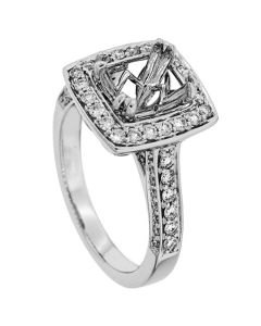 18K White Gold Diamond Ring 19391