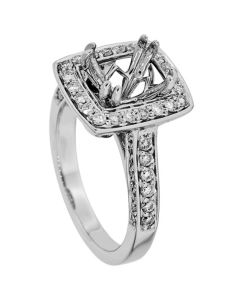 18K White Gold Diamond Ring