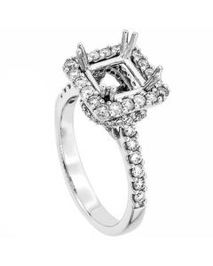 18K White Gold Diamond Ring 19405