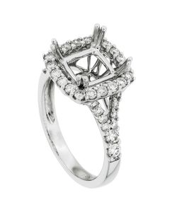 18K White Gold Diamond Ring 19409