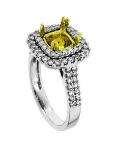 18K White Gold Diamond Ring 19424