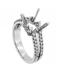 18K White Gold Diamond Ring