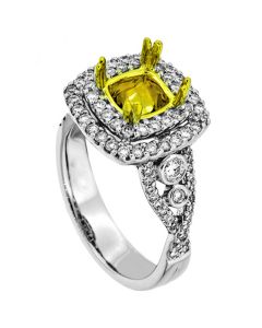 18K Two-Tone Diamond Ring