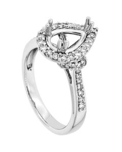 18K White Gold Diamond Ring