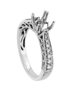 18K White Gold Diamond Ring