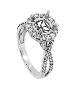 18K White Gold Diamond Ring