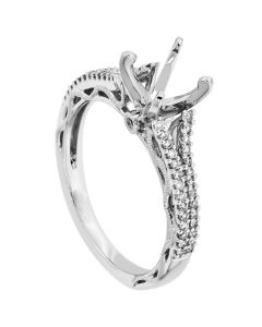 18K White Gold Diamond Ring