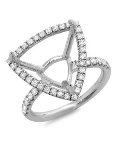 14K White Gold Engagement Ring